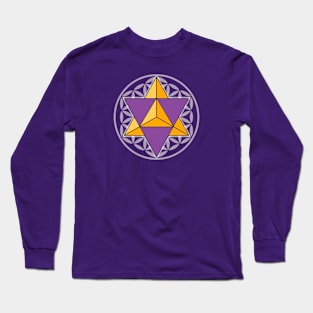 Merkaba and Flower of Life Long Sleeve T-Shirt